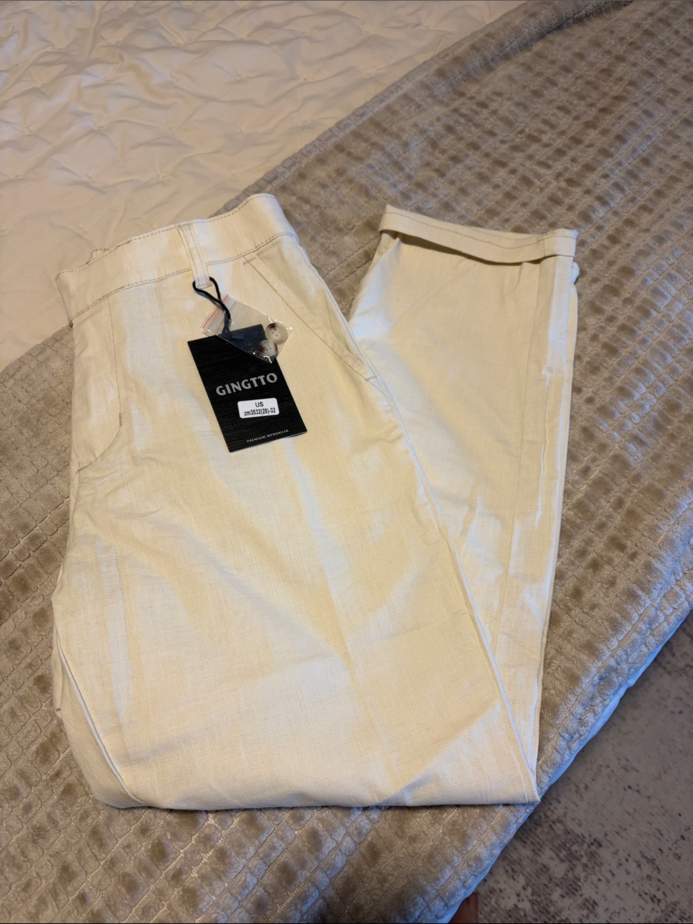 Men's Cream Pants